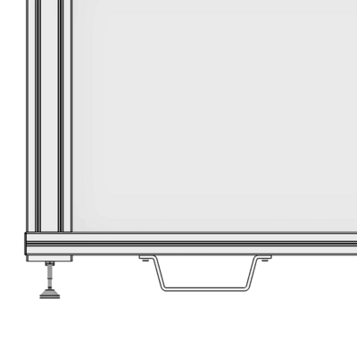 32-154-0 MODULAR SOLUTIONS FORKLIFT BRACKET 260MM L X 40MM W X 71MM H, MOUNTING HARDWARE NOT INCLUDED